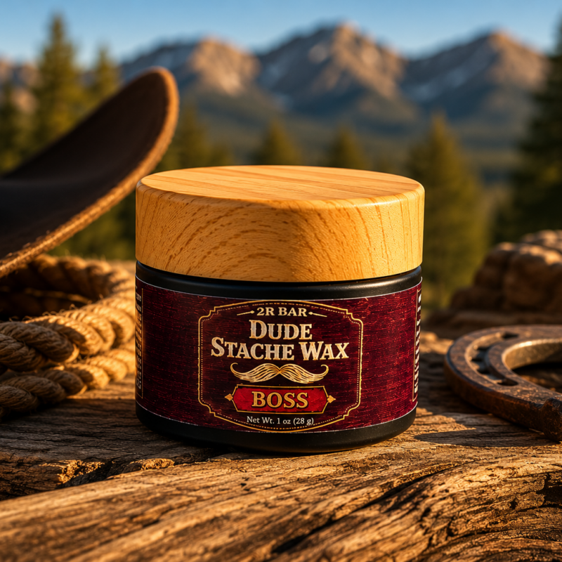 Dude Stache Wax by Dude Line premium mustache wax in seven signature scents