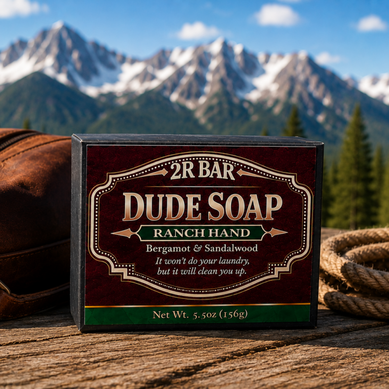 Dude Soap by Dude Line handcrafted with oatmeal and shea butter in seven signature scents