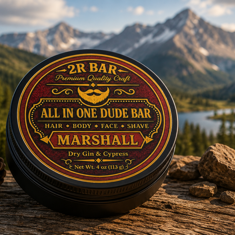 All In One Dude Bar by Dude Line in seven signature scents