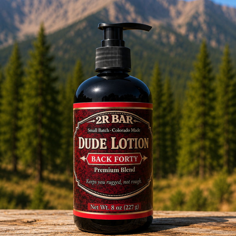 Dude Lotion by Dude Line fast-absorbing men's body lotion available in seven signature scents
